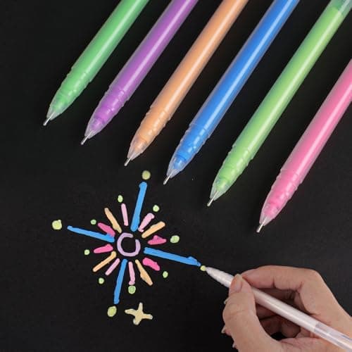 SmootherPro Farbige Gelstifte 0,5 mm Feine Tintenroller-Set zur Kunst Zeichnen Skizzieren Scrapbooking (CS005-6)