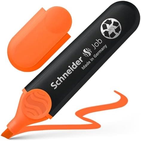 Schneider Job 150 Pastell Textmarker - recycelter Kunststoff, Der blaue Engel ausgezeichnet, 10er Pack rosé