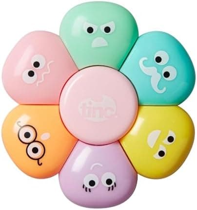 Tinc Pastellmarker Set - Retro Stil - Perfekt für Schule und Hausaufgaben - Flüssiges Schreiben mit sanften Farben --Pac
