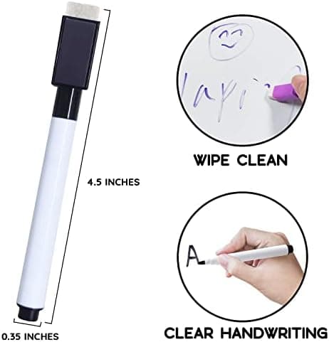 **Tiefgraue Magnetische Whiteboard Stifte, 10 Stück Abwischbar für Whiteboards und Memoboard**
| **Magnetische Folienst