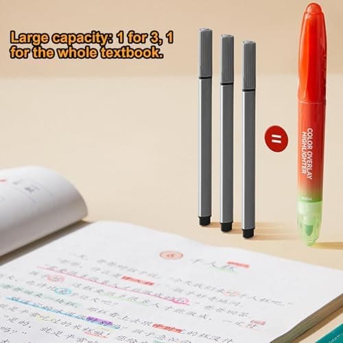 Fluoreszenz-Highlighter Double Ended, 6 Farben, Schnelltrocknend für Bibel, Hauptsache Journaling, Schulbedarf
| Fluore