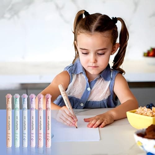 6'S Farbe Textmarker Set - Aesthetic Marker Stifte für Journal, Bibel, Planer, Notizen & School Office Supplies - Mehrfa