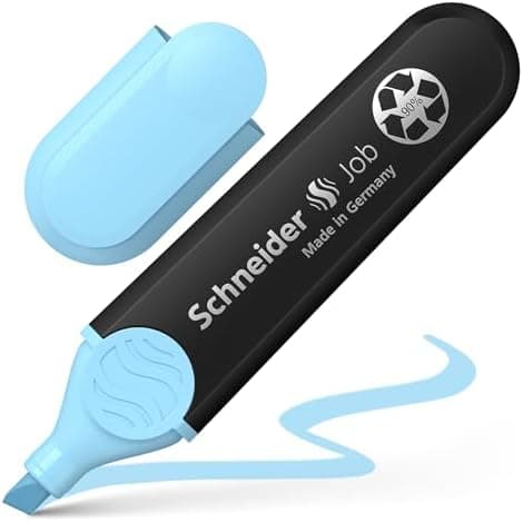 Schneider Job 150 Pastell Textmarker - recycelter Kunststoff, Der blaue Engel ausgezeichnet, 10er Pack rosé