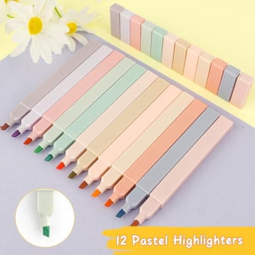 Pastell Marker Set für Bibel, 12 Stück, Highlighter Funktionalität
| Highlighter Stifte Pastell Set, 12 Stück, Bibeltex
