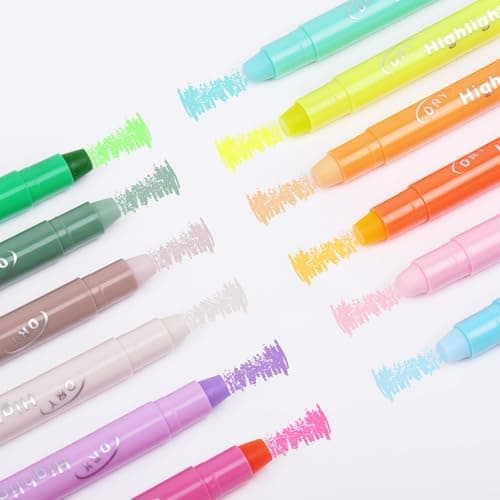 OFFCUP Bibel Textmarker für Schule und Zuhause Gel Textmarker Set