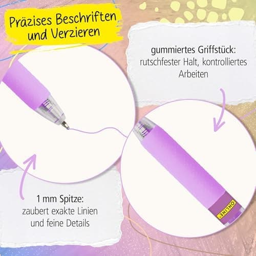 Online 5x Fineliner Schwarz wasserbeständig | mit Brush Pen und Kalligrafie-Spitze | Black Handlettering-Set | Tuschesti