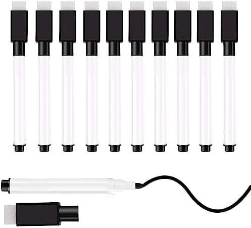 Tintenfree VOTON Whiteboard Marker - 10 Farben, Magnetwhiteboard Stifte und Radiergummi Set für professionelle Whiteboa