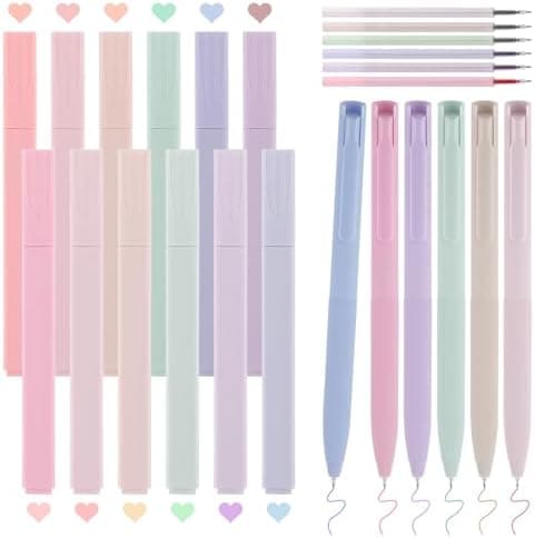 Textmarker Pastell Set 24 Stück - Aesthetic Stifte für Schule und Büro
| Highlighter Pen Marker Pastell Assorted Farben
