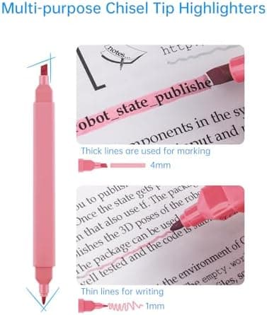 NiArt 14 Textmarker Pastell Set, Morandi Farben & Aesthetic Bible Marker & Für Journalisten
