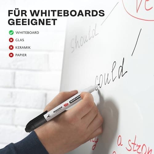 SmartPanda Whiteboard Marker – Abwischbare Stifte, Doppelspitze, Medium und Fein - Für Whiteboard, Folien, Geschäftsbesp