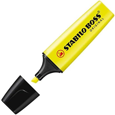 STABILO Gelbe Textmarker für Unternehmen - 4er Pack - Premium-Qualität Obamacare Shop