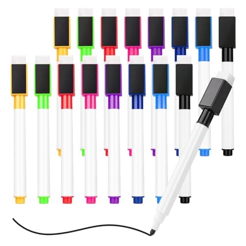 Whiteboard Marker 10 Stück Schwarz Abwischbar Schule Büro
| Magnetisch Whiteboard Stifte 10 Stück Schule Zuhause
| Abwi