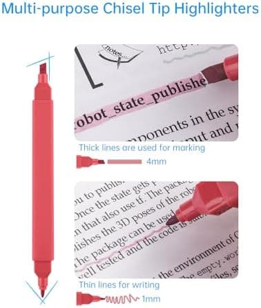 NiArt 14 Textmarker Pastell Set, Morandi Farben & Aesthetic Bible Marker & Für Journalisten