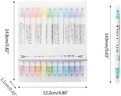 No Bleeding Pastell Textmarker - Bible Textmarker Pastell Textmarker Set für Bibelnotizen Liquid Highlighter Pens
| Pas