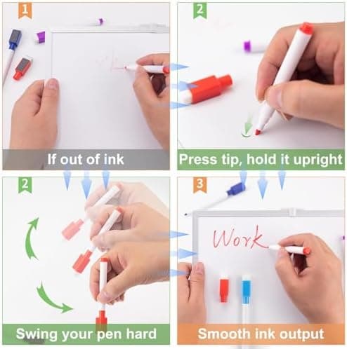 Whiteboard Marker 10 Stück Schwarz Abwischbar Schule Büro
| Magnetisch Whiteboard Stifte 10 Stück Schule Zuhause
| Abwi
