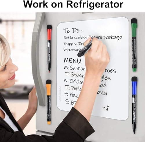 Magnetische Whiteboard Marker Weißwandstifte 12 Stücke Schwarz für Schule und Büro