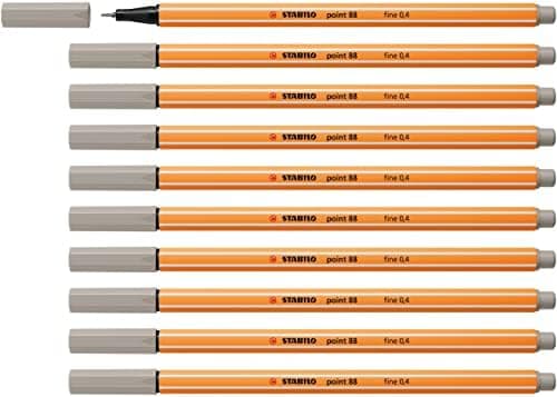 STABILO Fineliner point 88-10er Pack Schwarz für Büro und Studium