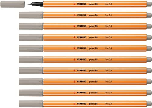 STABILO Fineliner point 88-10er Pack Schwarz für Büro und Studium