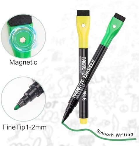 Whiteboard Marker 10 Stück Schwarz Abwischbar Schule Büro
| Magnetisch Whiteboard Stifte 10 Stück Schule Zuhause
| Abwi