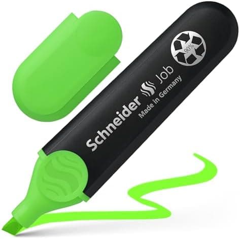 Schneider Job 150 Pastell Textmarker - recycelter Kunststoff, Der blaue Engel ausgezeichnet, 10er Pack rosé