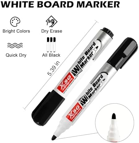 Whiteboard Marker 12er Pack Trocken Abwischbar Rundspitze 3mm Perfekt für Schule Büro Zuhause