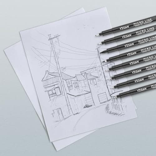 Schwarze Kunststifte YISAN 70313 - Ideal fürreported Design und Make-up-Aufträge
| YISAN Schwarz Pigment Liner Set 7031
