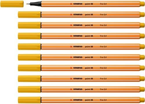 STABILO Fineliner point 88-10er Pack Schwarz für Büro und Studium