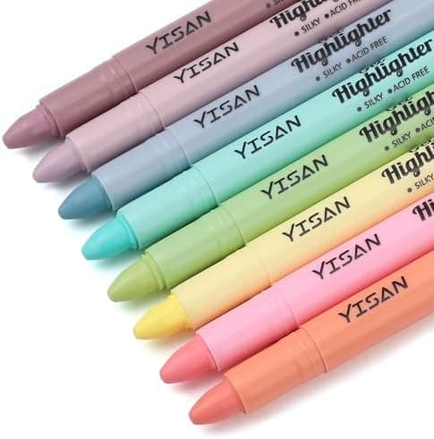 YISAN Bibel Textmarker – Pastellfarben für Bibel Highlights, Ideal für Prediger und Studierende, in 8 Farben Set, 70641