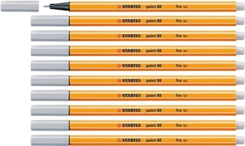 STABILO Fineliner point 88-10er Pack Schwarz für Büro und Studium