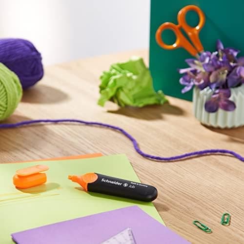 Schneider Job 150 Pastell Textmarker - recycelter Kunststoff, Der blaue Engel ausgezeichnet, 10er Pack rosé