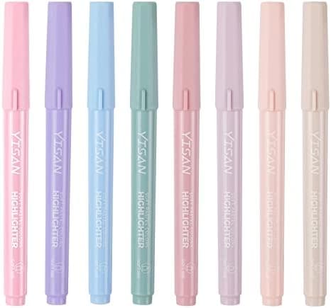 YISAN Pastell Textmarker Set für die perfekte Bible-Markierung - Dünne Papiere ausschöpfen 70245