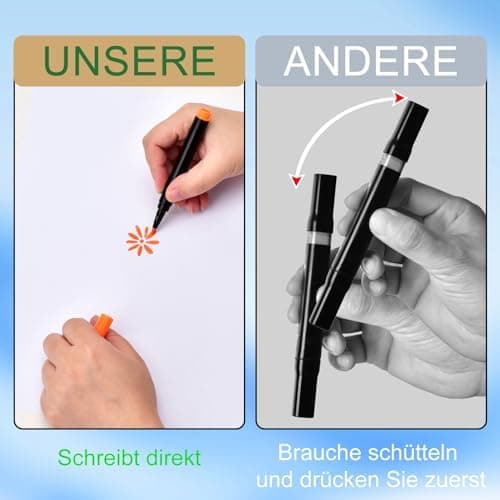 Magnetische Whiteboard Marker Weißwandstifte 12 Stücke Schwarz für Schule und Büro