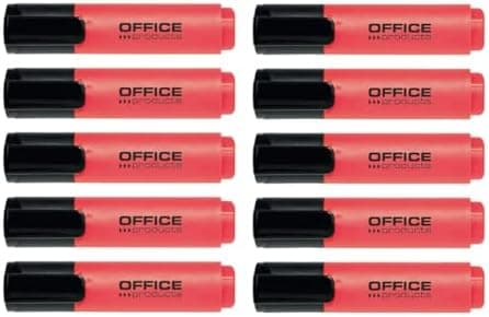 .Office Products Gelbe Highlighter 10er Pack Hohe Qualität für Büro Benutzer
|Office Products Keilspitze Highlighter Gel