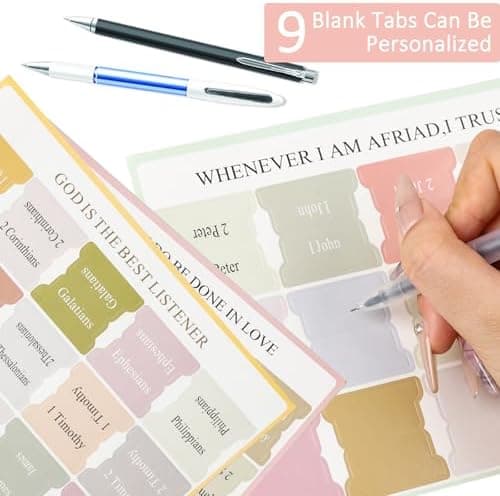 75 Stück Rosa Grau Bible Tabs, einfacher Bible Zubehör für Frauen und Männer bei der Bibelstudie - Bible Register für ei