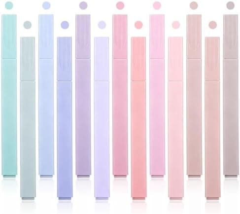 12 Stück Ästhetische Textmarker Stifte No Bleed Highlighter Pen für Journal und Notes
12 Stück Ästhetische Textmarker St