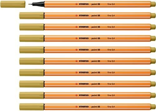 STABILO Fineliner point 88-10er Pack Schwarz für Büro und Studium