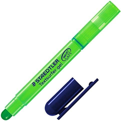 STAEDTLER 264-5 Textmarker "Textsurfer gel" - grün | Dick, langfristig haltbar -ideal für Lehrer und Studenten -im Offic