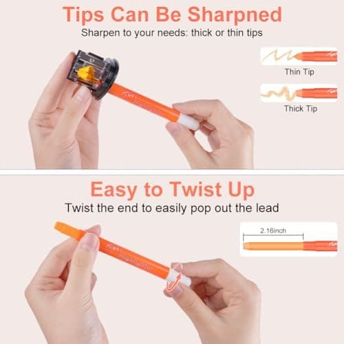 OFFCUP Bibel Textmarker für Schule und Zuhause Gel Textmarker Set