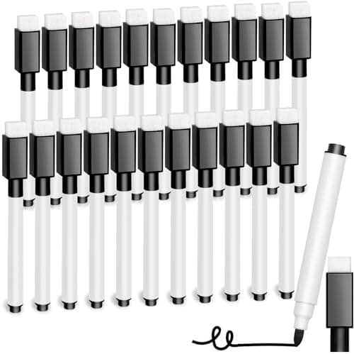 10 Stück Whiteboard Stifte, 9 Farben Magnetic Trockensystem Abwischbare Marker für Büro und Schule
| 10 Stück Whiteboar