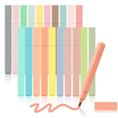 Colpart Ästhetische Textmarker Pastell - 12 PCS Highlighter Pen, Text Marker Stifte für Journaling und Note Nehmen im Sc