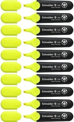 Schneider Job 150 Pastell Textmarker - recycelter Kunststoff, Der blaue Engel ausgezeichnet, 10er Pack rosé