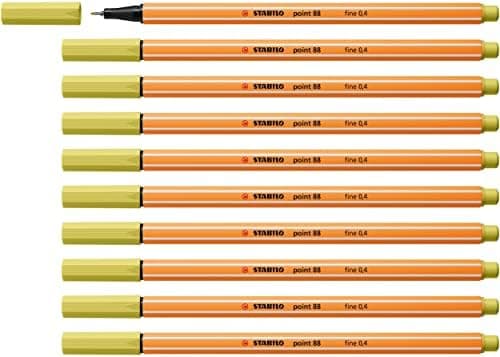STABILO Fineliner point 88-10er Pack Schwarz für Büro und Studium