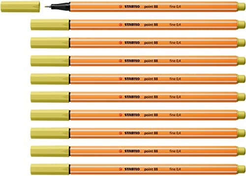 STABILO Fineliner point 88-10er Pack Schwarz für Büro und Studium