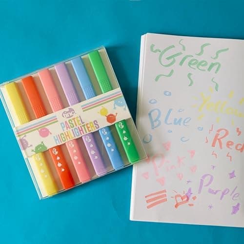 Tinc Pastellmarker Set - Retro Stil - Perfekt für Schule und Hausaufgaben - Flüssiges Schreiben mit sanften Farben --Pac