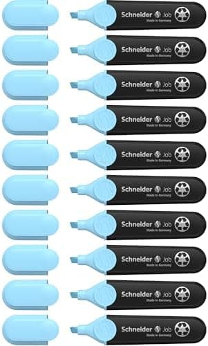 Schneider Job 150 Pastell Textmarker - recycelter Kunststoff, Der blaue Engel ausgezeichnet, 10er Pack rosé