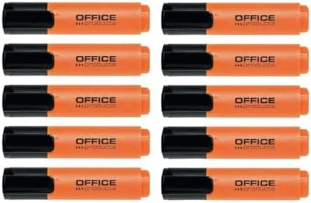 .Office Products Gelbe Highlighter 10er Pack Hohe Qualität für Büro Benutzer
|Office Products Keilspitze Highlighter Gel