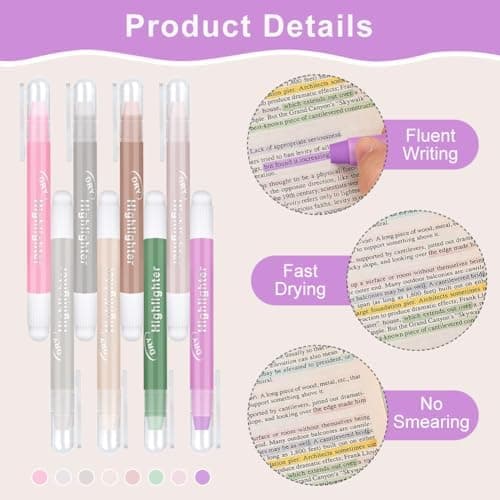 OFFCUP Bibel Textmarker für Schule und Zuhause Gel Textmarker Set