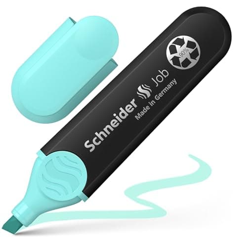 Schneider Job 150 Pastell Textmarker - recycelter Kunststoff, Der blaue Engel ausgezeichnet, 10er Pack rosé