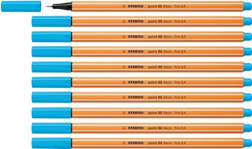 STABILO Fineliner point 88-10er Pack Schwarz für Büro und Studium