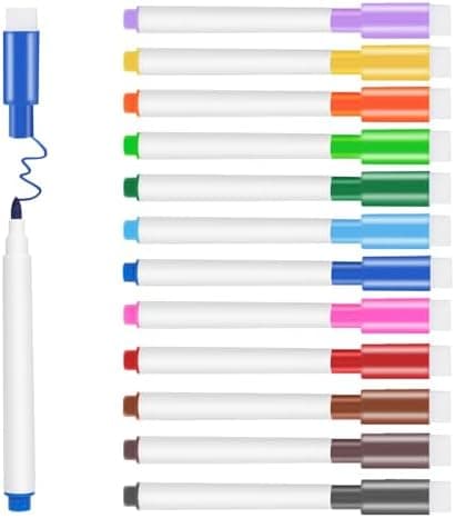 Tintenfree VOTON Whiteboard Marker - 10 Farben, Magnetwhiteboard Stifte und Radiergummi Set für professionelle Whiteboa